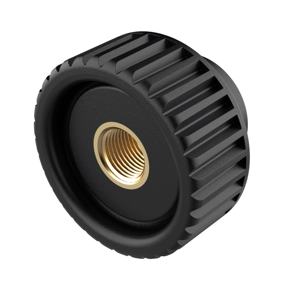 Female knobs with thread through heads* Female knobs with thread through heads*