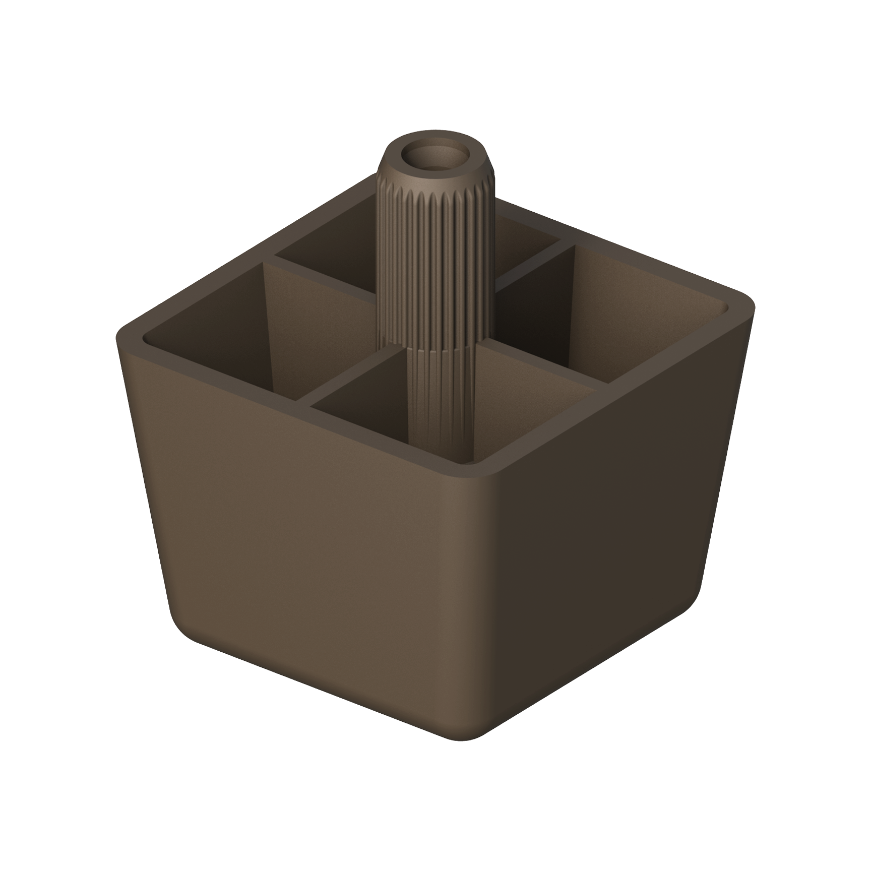 Bumpers for <b> tables, sofas and all kinds of wooden furniture </b>. They are made of polypropylene (PP) in brown and can be made in other RAL colors upon special request.
<br>
Incorporating our reference <b> 02500200098 (AKCAI) </b> at the base of the stop, it <b> improves the wear </b> produced by friction with the ground (see suggestion link).