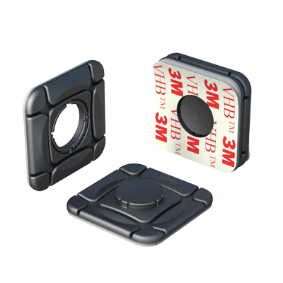 The <b>ClickClix</b>® <b>Adhesive</b> consists of two pieces, male and female, equipped with 3M adhesive tape. It adheres to flat or slightly curved surfaces providing an effective fixing system for all types of materials. ClickClix® Adhesive is an excellent solution to organize your workspace or your vehicle, as a mount for your electronic devices and many more utilities both at home and in outdoor activities. This piece is compatible with the <b><a href='https://www.isc-sl.com/clickclixr/iscv/' target='_parent'> ClickClix® buttons</a></b> models M and L, therefore the applications multiply.
<br><br>
For more information, you can consult <b><a href='https://www.click-clix.com/' target='_blank'>our web ClickClix® </a></b> or contact our commercial department.
<br>