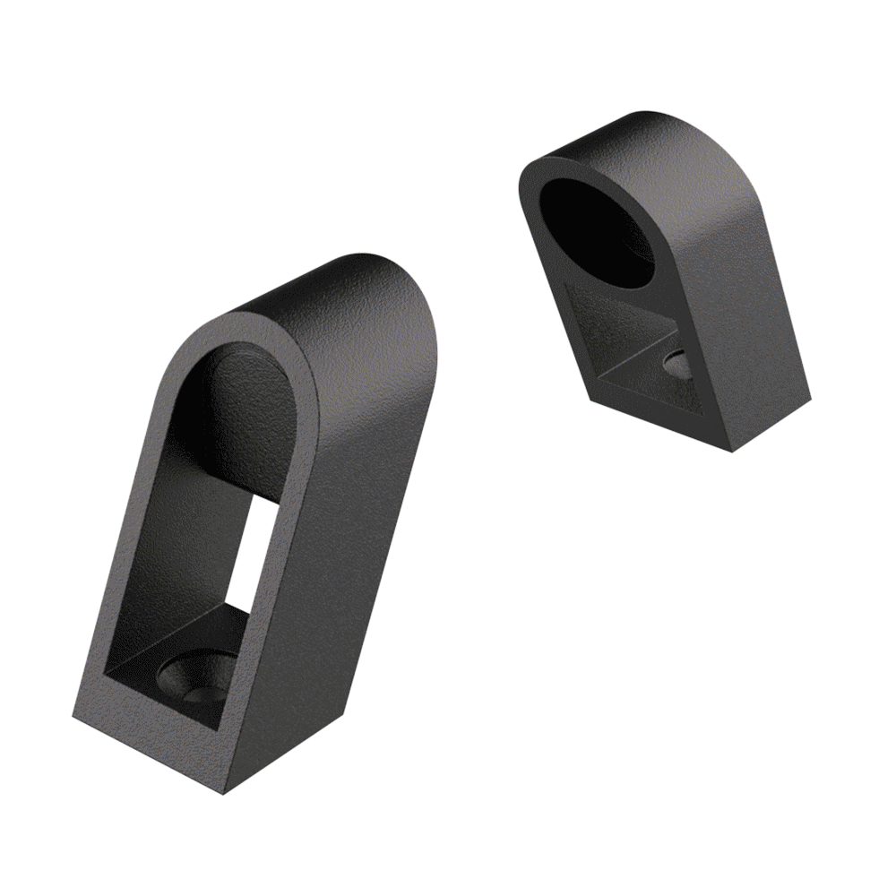 Base to join round tubes and build a handle easily and quickly. Full handle also available (see LHGB group).