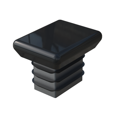 Our ribbed insert has an enlarged base. It is also available for square tubes: LH and LHA. If you need this same part, with steel base, please visit our family LIC.