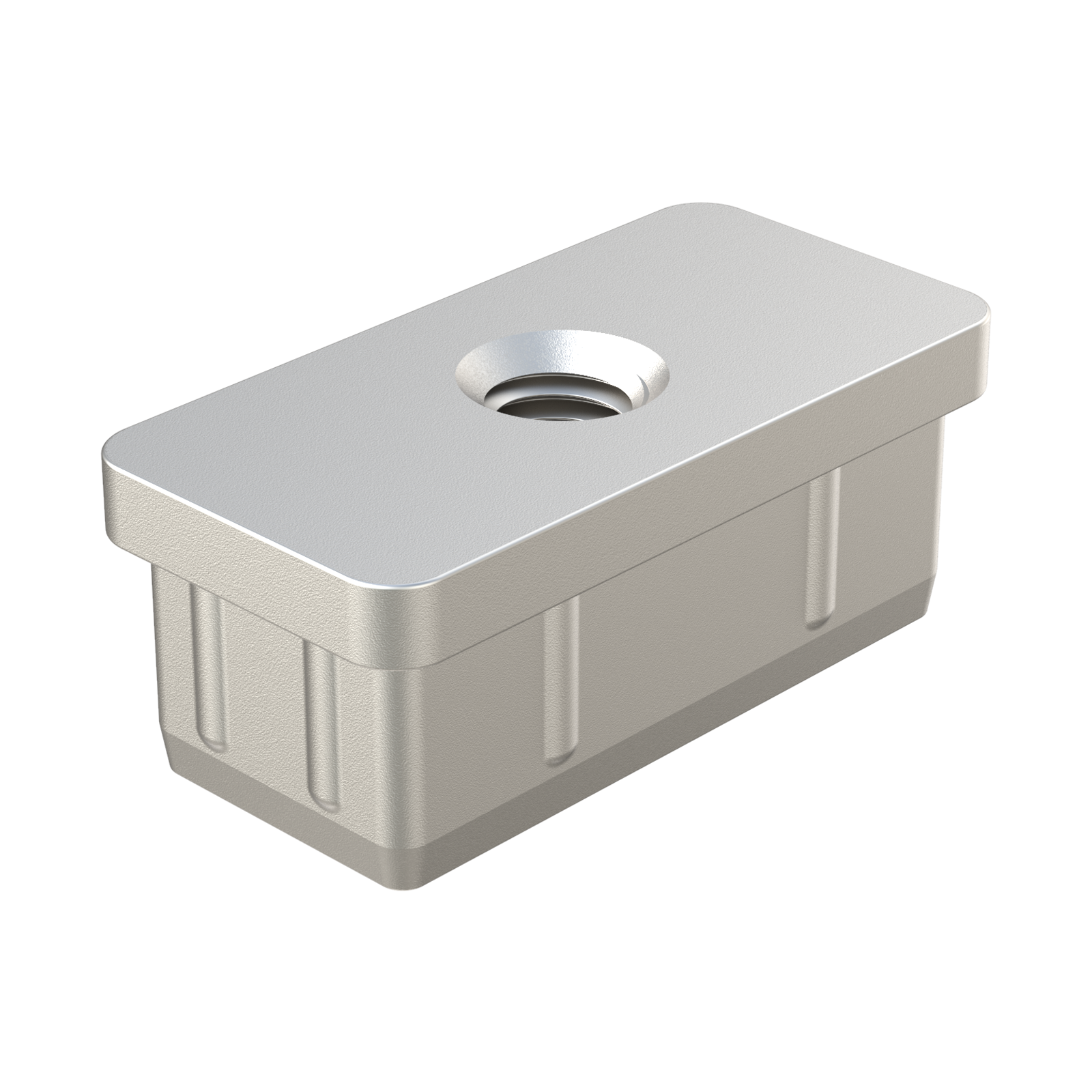 Our <b>reinforced and threaded</b> LJMZ inserts for rectangular tubes are made of <b>Zamak</b>. <b>Type 1</b> references have a rounded head and interior reinforcing ribs, which provide greater resistance to the piece, while <b>Type 2</b> references have a head without a radius and do not have interior reinforcement ribs. <br><br>
Available for: Square tubes: <b><a href=' https://www.isc-sl.com/square-threaded-and-reinforced-tube-insert/ljm/'target='_top'>LJM</ a></b> / Round tubes: <b><a href=' https://www.isc-sl.com/round-threaded-zamak-tube-insert/ljmr/'target='_top' >LJMR</a></b> / Oval tubes: <b><a href='https://www.isc-sl.com/oval-threaded-reinforced-tube-insert/ljmo/'target ='_top'>LJMO</a></b>