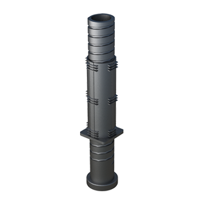 Our adjustable foot has been designed to be at the same time a tube insert as well as an adjustable height. Once the foot is placed inside the tube, it permits to raise/lower the element (table) moving its base, this would only move the part of the foot which is inside the tube.