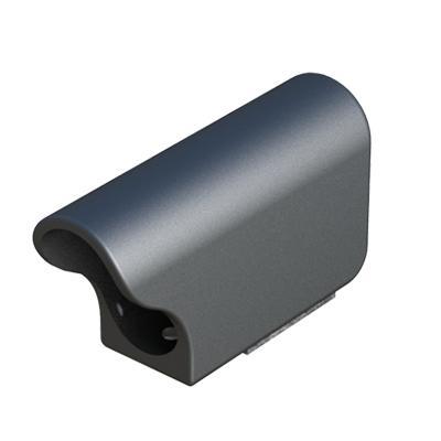 Our external glider for oval traverse ends is available with felt or polypropylene base. It is also available for round tubes: LORS.