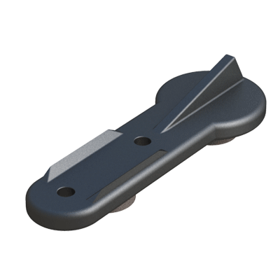 Saddle foot for round bent tubes