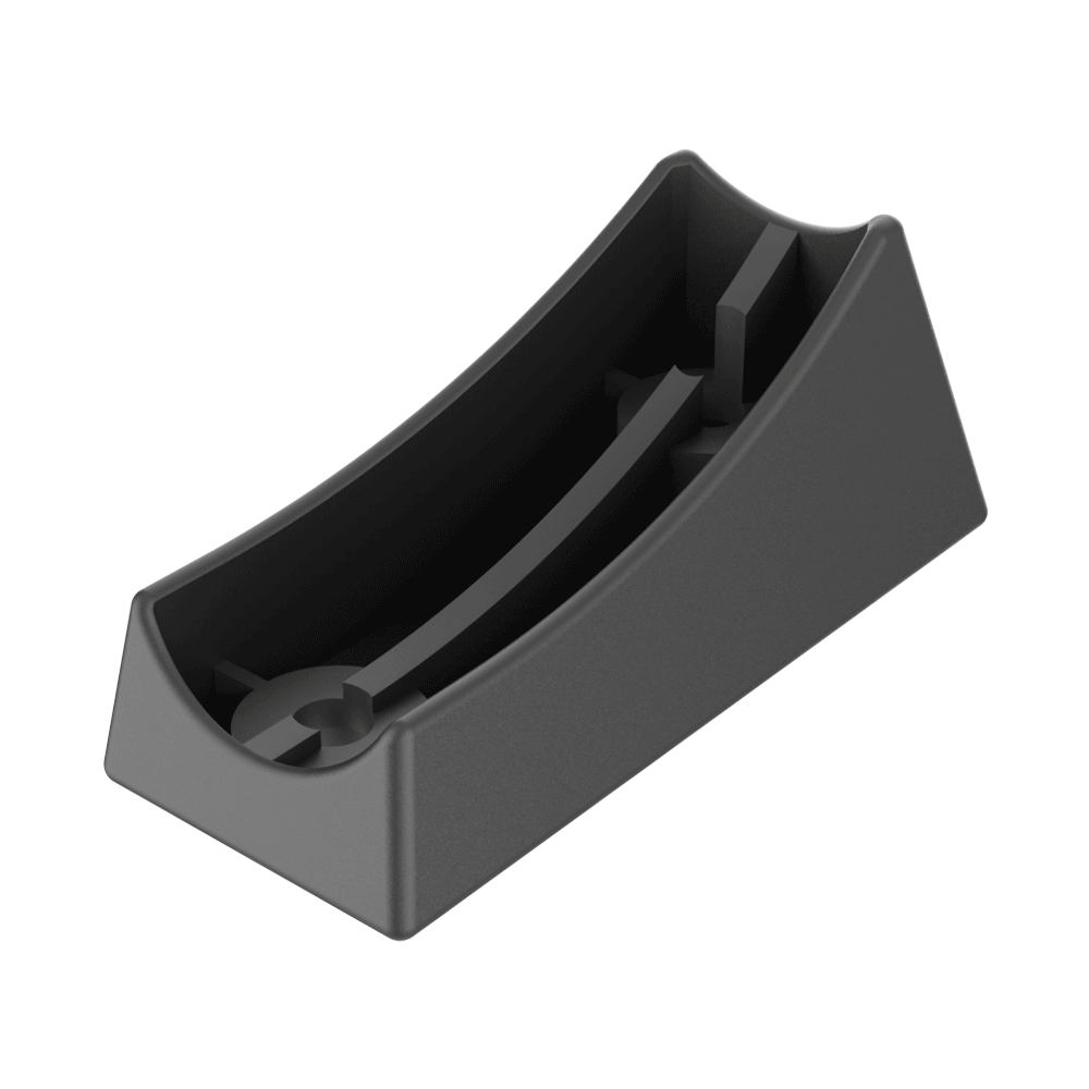 Saddle foot for round bent tubes