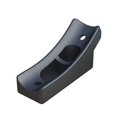 Saddle foot for round bent tubes