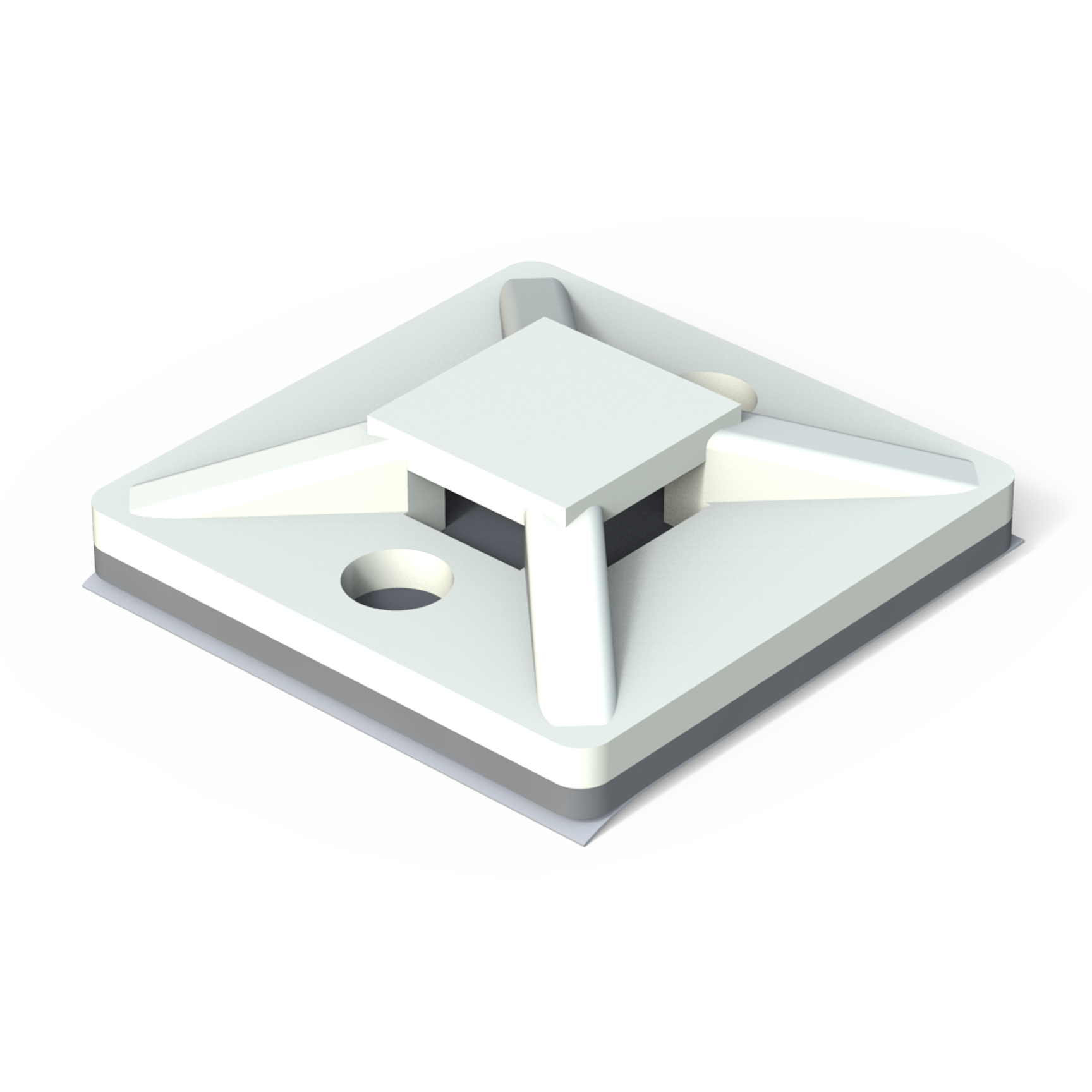 Our craddle mounts are used in applications where a low profile is necessary. Each mount offers a four way entry and is secured either with 2 screws or with an adhesive backing. Choose the suitable cable tie from our group MB.