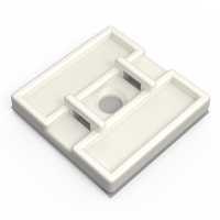 Our craddle mounts are used in applications where a low profile is necessary. Each mount offers a four way entry and is secured either with 1 screw or with an adhesive backing. Choose the suitable cable tie from our group MB.