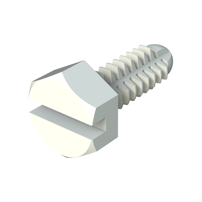 The design of this spin clip combines the advantages of a push-in type fastener with a slotted hexagonal screw. For fast assembly, the clip can be pushed into a threaded hole, and then screwed in for a tighter fit, or screwed out for disassembly.