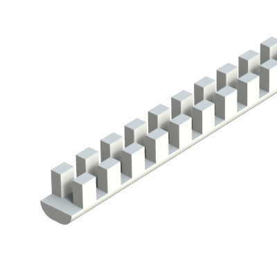 This molded grommeting can be used for round, square and irregular shaped panels. The molded grommeting is attached quickly and easily using no special tools. In addition to protecting routed cables, wires, tubing, and other objects from chafing or unnecessary cuts, the installed grommeting also adds an attractive finished touch to a product. Sheet form materials can include glass, sheet metal, and wood. In many cases flexible grommeting will grip the panel tightly and remain in place.
