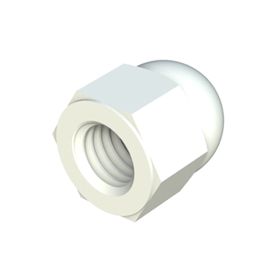 Our MTC <b>hexagon blind nuts</b> with metric thread, similar to <b>DIN 1587</b>, are manufactured in various <b>engineered materials</b> that promote properties such as chemical resistance, mechanical, oxidation, etc.<br><br>
They are available in <b>PA66</b> (Polyamide 66 “Nylon”), <b>PP</b> (Polypropylene), <b>POM</b> (Acetal Resin), <b>PVDF</b> (Polyvinylidene Fluoride), <b>PEEK</b> (Polyetheretherketone) and <b>PAGF</b> (Polyamide with the possibility of up to 50% fiberglass).<br>