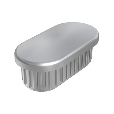 Our <b>oval chrome</b> MTGLT ferrules are manufactured in <b>ABS</b>, an ideal material for the chrome plating process to which this product family is subjected. <br><br>
The <b>standard</b> galvanic treatment offers a high-quality aesthetic finish and is exclusively for <b>interior</b> use.<br><br>
These plugs are available with the finish <i>Bright/polished chrome - Matte/satin chrome - Bright/polished nickel - Matte/satin nickel - Bright/polished gold - Matte/satin gold – Stainless Steel</i>, as well as with the option <b>personalization by laser engraving</b>.<br><br>
If you want this same piece in black ABS, consult our family <b><a href=' https://www.iscsl.co.uk/oval-tube-insert-abs/mtglr/ ' target='_top'> MTGLR</a></b>.