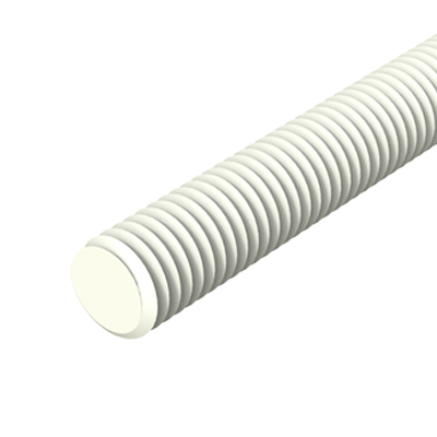 MVR slotted metric threaded studs (similar to DIN 551), are manufactured in <b>PA66</b>, an ideal material for most applications, offering excellent resistance to chemical products (see technical data sheet), high level of dielectric strength, does not rust and prevents damage caused by overvoltage.
<br>