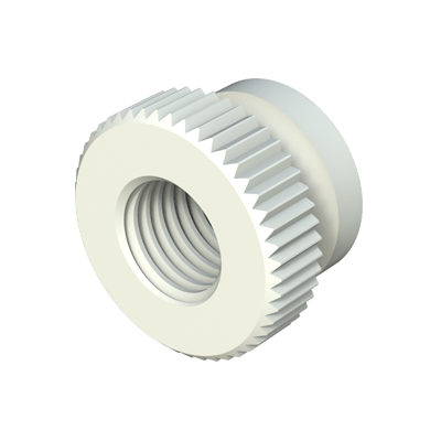 Our nylon knurled thumb nuts provide excellent resistance against chemicals (see table of properties). It is a material with a high level of dielectric strength, it does not rust and prevents damage due to breaking strength during mechanical stress.