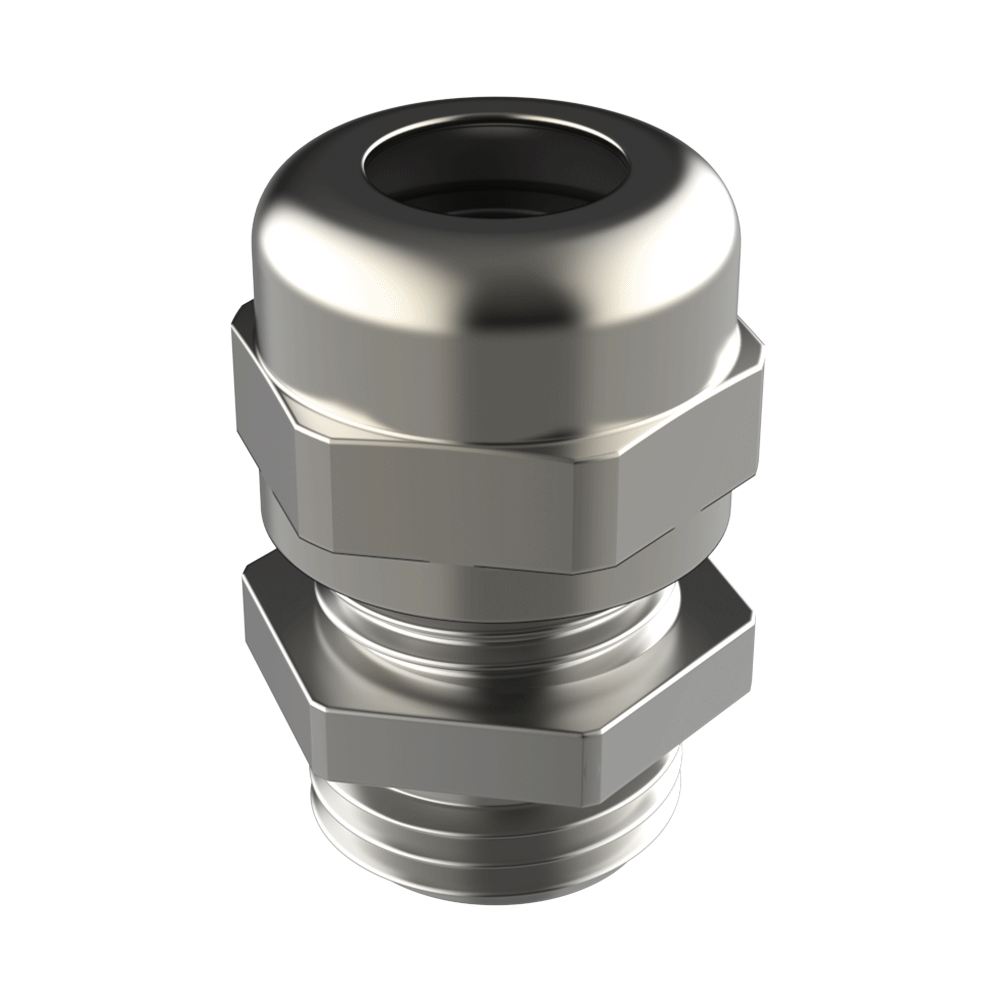 <p>Our <b>PRPAA cable gland</b> is designed for installations requiring <b>Electromagnetic Compatibility (EMC)</b>. Manufactured according to DIN EN 62444, it incorporates a <b>lamellar contact clamp</b> that provides a fast and reliable connection to shielded cables. Available with metric, PG and NPT threads.</p>

<p>The clamp, featuring flexible lamellas and a large contact surface, ensures a durable connection with the cable shielding braid without the need to fold it back, both on fully stripped and partially stripped cables.</p>

<p>· <b>Material:</b> nickel-plated brass, polyamide 6, copper alloy and chloroprene seal<br>
· <b>Operating temperature:</b> -20°C to +100°C, with peaks up to +150°C<br>
· <b>Protection:</b> IP66 / IP68 up to 5 bar, Type 1/4X/12/13 (UL 50E)<br>
· <b>Flammability:</b> flame-retardant and self-extinguishing UL94-V2</p>

<p>Certifications: c-UL-us (UL 514B, CSA C22.2 No. 18.3-12 and 94.2-15), c-UR-us and DNV GL (EN 62444). For optimum sealing, a flat O-ring is recommended and sold separately. The NPT thread complies with ANSI B1.20.1.</p>

<p><i>Some certifications may not cover all sizes. Please contact our sales department for further information.</i></p>