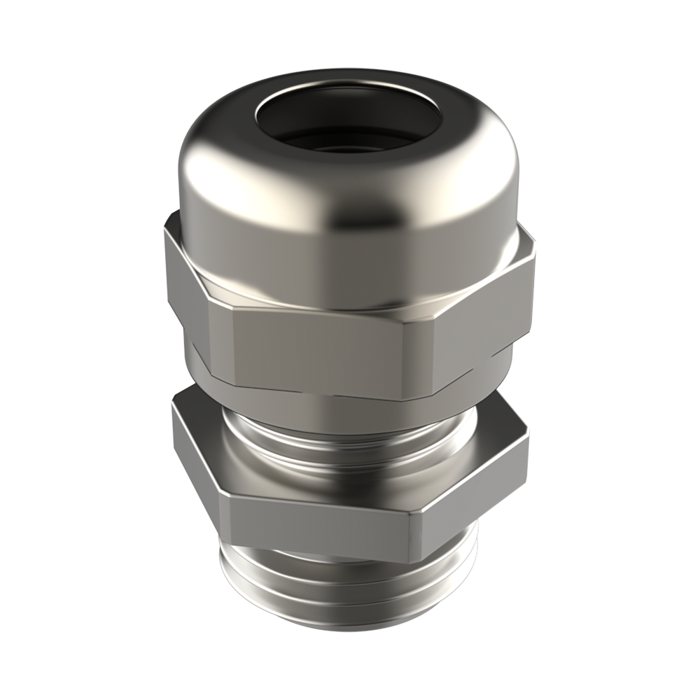 <p>Our <b>PRPAB cable gland</b> in <b>nickel-plated brass</b> with <b>lamellar clamping</b> is designed for standard industrial applications as well as demanding environments. Its extensive international certifications ensure maximum application versatility. Supplied complete with O-Ring.</p>

<p>Available with <b>metric</b> (EN 60423), <b>PG</b> (DIN 40430) or <b>NPT</b> (ANSI B1.20.1) thread to suit different installation requirements.</p>

<p>· <b>Materials:</b> nickel-plated brass body, polyamide 6 lamellar insert, chloroprene seal and NBR O-Ring<br>· <b>Operating temperature:</b> -20 °C to +100 °C (peaks from -30 °C to +150 °C)<br>· <b>Protection:</b> IP66, IP68 (up to 5 bar), IP69, Type 1/4/4X/12/13 (UL 50E), UL94-V2<br>· <b>Certifications:</b> CE, c-UL-us, GOST; the metric version also complies with EN 62444 and includes VDE and DNV GL certifications. Some certifications may not be available for all part numbers.</p>