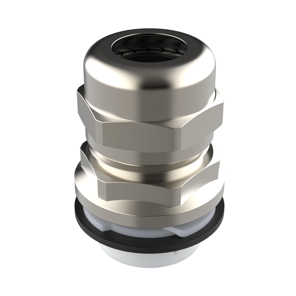 <p>Our <b>PRPAC cable gland</b> with a <b>nickel-plated brass body</b> enables <b>fast installation</b> thanks to an innovative push-fit fixing system, eliminating the need for locknuts or threaded holes. It is especially suitable for installations in confined spaces or where rear access is limited.</p>

<p>The spring fixing mechanism allows the cable gland to be inserted from the outside and locked with light pressure and a clockwise turn, ensuring secure fastening even under vibration. The spring adapts to panel thicknesses from 0.5 to 4 mm. Installation is carried out exclusively from the outside, reducing assembly time and increasing production efficiency by up to 75%. Manufactured according to DIN EN 62444/50262, it offers high pull-out resistance, IP protection and UV resistance. Available for mounting diameters from 16 to 40 mm. Removal must be carried out using the special <a href='https://www.isc-sl.com/cable-gland-removal-tool/mhprp/'><b>MHPRP</b></a> tool, supplied in the packaging and also available separately.</p>

<p>· <b>Material:</b> nickel-plated brass body, lamellar sleeve and PA6 lower insert, chloroprene seal and flat O-ring<br>· <b>Operating temperature:</b> -20 °C / +100 °C (peaks from -40 °C / +150 °C)<br>· <b>Protection:</b> IP66 / IP68 (up to 5 bar), Type 1 / 4X (UL50E), UL94-V2, CE</p>

<p><i>On request, multi-hole inner seals are available as replacements for the standard seals, as well as versions in stainless steel 303 and 316L. Please contact our sales department.</i></p>