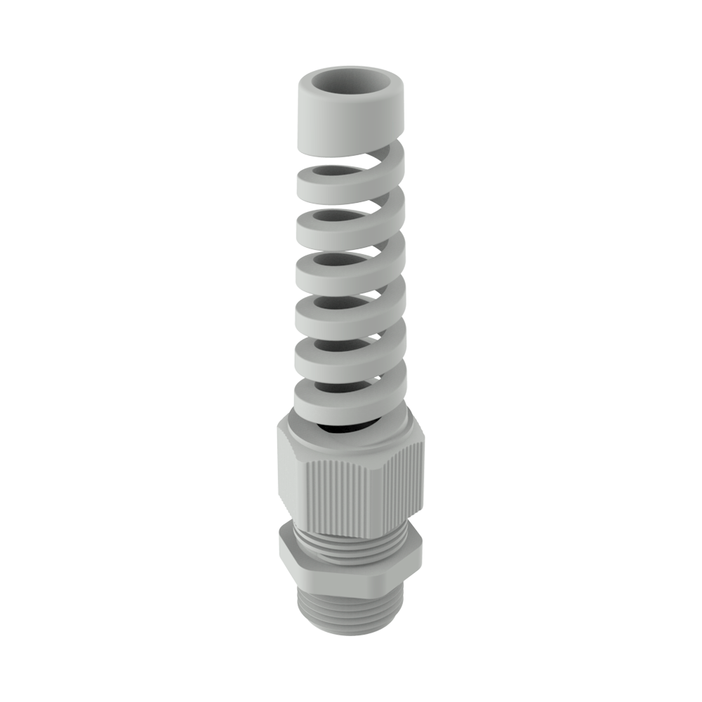 Flexible cable gland in metric and PG threads
