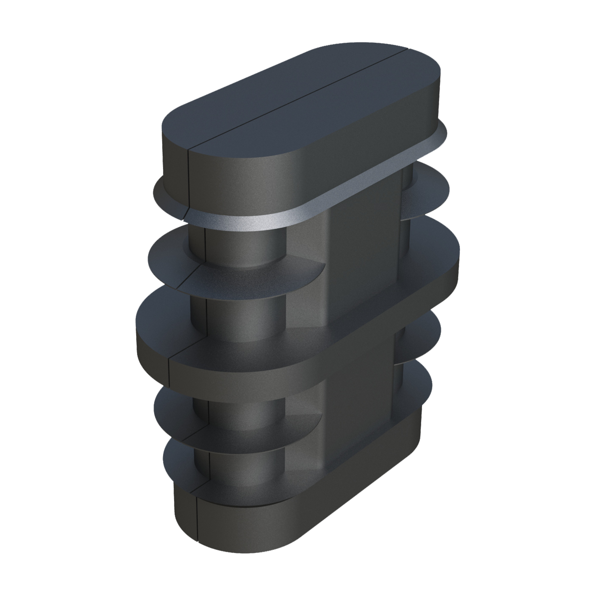 Our straight connector has been designed in order to connect 2 oval tubes.